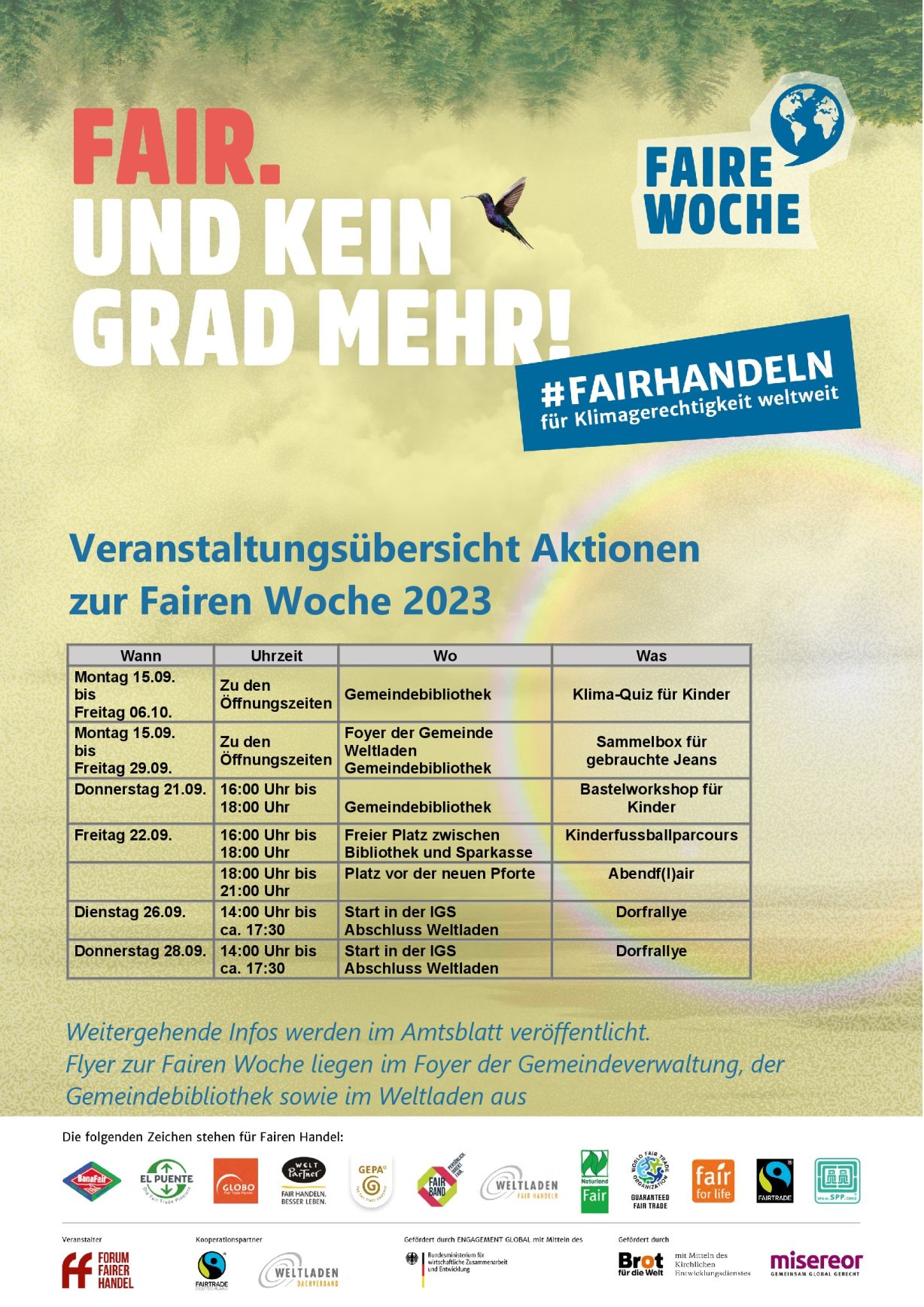 Übersichtsplakat Faire Woche 2023 fertig